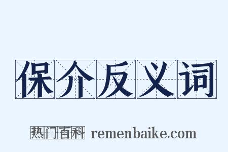 保介反义词是什么意思的图片